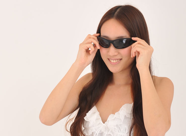 ゴーグルをつけている写真